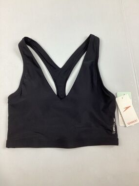 Speedo Black Swim Suit Bikini Top Small NEW! Retail $52